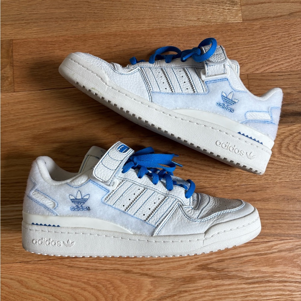 Size 10 - adidas Forum 84 Low Off White Blue Bird Creators Club GX1018